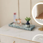 Natural Marble Vanity Tray, Stone Organizer for Bathroom & Kitchen - Image 6