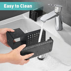 Toothbrush Holders for Bathroom Counter Organizer and Storage (Black) - Image 4