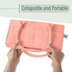Mr. Pen- Baby Diaper Caddy Organizer, Coral - Image 6