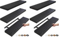 BAYKA Black Floating Shelves 22.5in, Set of 3, Wall Mounted for Wall Decor (Pack of 2) by Bayka