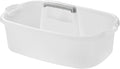 ALINK Plastic Cleaning Storage Caddy with Handle, Large Shower Caddy Basket Organizer for Dorm, Bathroom, Tool, Garden, Kitchen, Cleaning Supplies - Clear by ALINK