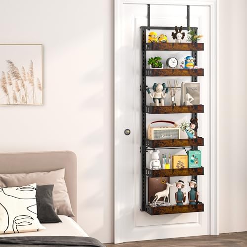 BUKFEN 6-Tier Over the Door Pantry Organizer, Adjustable Basket Spice Rack - Image 6