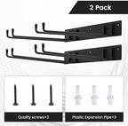 Folding Chair Rack,Metal Folding Chair Storage Rack - 2-Pack,Heavy Duty Design,Garage Organization & Foldable Chair Hanger - Image 4