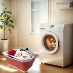 SAMMART 42L (11 Gallon) Collapsible Plastic Storage Basket - Foldable Pop Up Storage Container/Hamper - Portable Laundry Organizer - Space Saving (White/Blush Pink, 42L (Style A)) - Image 3