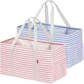 LHZ.K Extra Large Utility Tote Bag, Standing Reusable Grocery Bags, 2 Pack by Unknown