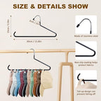 Hat Organizer for Baseball Caps - Hat Hangers for Closet - Stainless Steel Hat Rack - Cap Holder Hat Storage Holds Caps - Birthday Gifts for Men & Women (4) - Image 6