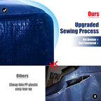 Cosy Family 12 Pack Heavy Duty Moving Bags with Backpack Straps - Strong Handles & Zippers, Storage Totes For Space Saving, Fold Flat, Alternative to Moving Box (X-Large-Set of 12, Blue) - Image 3