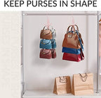 ZEDODIER 2 Pack Purse Hanger, Purse Organizer for Closet, Holds 12 Bags - Image 6