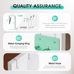WVM Over the Door Shoe Organizer with 35 Breathable Mesh Pockets, Hanging Shoe Organizer for Door with 4 Metal Hooks, Large Capacity Closet Storage for Shoes, Accessories - Image 6
