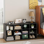 Shoe Storage Bench Cubby with 12 Cubbies, Wood Shoe Rack Organizer Cabinet - Image 7