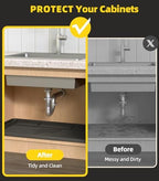 Under Sink Mats for Kitchen Waterproof 34"x22",Black - Image 5