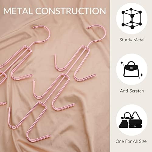 ZEDODIER 4 Pack Purse Hanger, Purse Organizer for Closet, Holds 24 Bags - Image 5