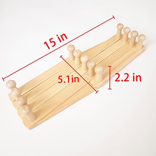 AMAPON Accordion Wall Hanger Expandable Coat Hat Rack13 Peg Hook Mug Cap - Image 5