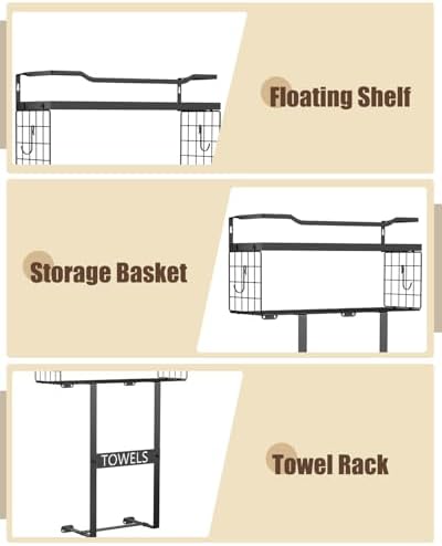 Aetyord Towel Racks for Bathroom Wall Mounted Towel Storage Organize - Image 5