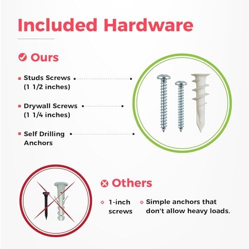 TIDYME Garage Tool Organizer Wall Mount, 48", 3 Racks 6 Hooks, 300 lbs - Image 6