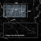 Natural Small Marble Vanity Tray, Stone Organizer for Bathroom & Kitchen - Image 2