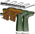 Boot Rack 4 Pair Wader Hangers Wall Mounted - Boot Holder Hanger for Entryway Garage Mudroom Closet - Sturdy Metal Boots Storage Organizer Tall Boots by Plowatxi
