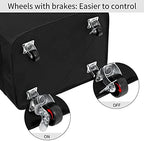 Chrislley Rolling Laundry Basket, 90L Foldable Laundry Hamper with Wheels - Image 4