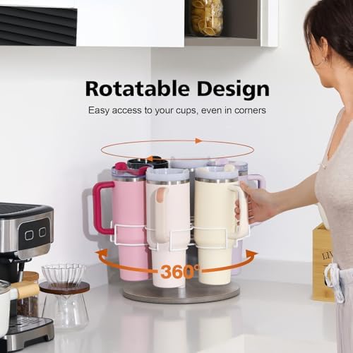Rotating Water Bottle Organizer for Stanley 40 oz, 6 Slots - Image 4