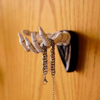 Halloween Skeleton Hand Ring Holder Wall Mounted Key Holder Organizer Multifunctional Wall Hooks for Hanging Keys Jewelry Bracelet Gothic Home Decor for Entryway Bedroom - Image 2