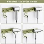 Tindbea Hair Dryer Holder Wall Mount Aluminum Alloy Hot Tools Organizer - Image 4