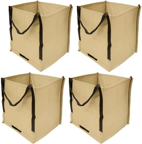 DURASACK Heavy Duty Storage Tote Bag 22-Gallon, Khaki, Pack of 4 by DURASACK