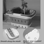 Portable Folding Plastic Bath Caddy with Handle, Perforated, Travel Bathroom Organizer for Bedroom, Bathroom, Shower, Dorm Room, Camping and RV Use (Grey, 2 pack) - Image 5