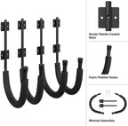 2-Pack of Kayak Storage Hook Sets - Kayak Wall Mount Hangers with 100lb Capacity Per Pair for Paddleboards, Surfboards, - Image 3