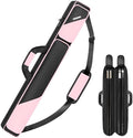 PEKREWS Pool Cue Case, Pool Stick Case 2x2 with 2 Accessories Pockets by PEKREWS
