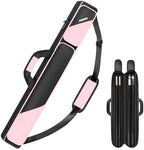PEKREWS Pool Cue Case, Pool Stick Case 2x2 with 2 Accessories Pockets by PEKREWS