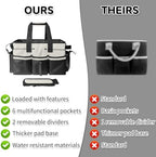 Boczif Cleaning Caddy Bag Wearable,Cleaning Caddy Supplies Organizer(White) - Image 5