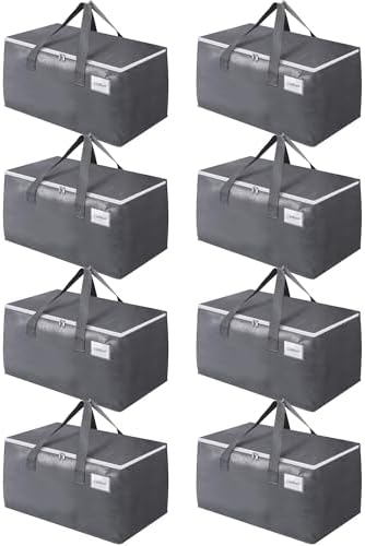 BlissTotes Large Moving Bags, Storage Bags, 93L-8 Pack by BlissTotes