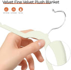 Ivory Velvet Hangers 60 Pack, Slim Space Saving Suit Hangers for Closet Organizer, Rotating Silver Hook, Non Slip Clothes Felt Hanger Heavy Duty for Coat,Shirt, Pants, Camisole, Dress - Image 2
