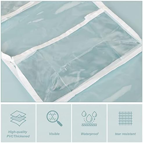 Fixwal 5-Shelf Over The Door Hanging Pantry Organizer, Room Organizer with Clear Plastic Pockets, 25lb Ultra Sturdy & Large Capacity for Closet, Bedroom, Nursery, Bathroom and Sundries - Image 7