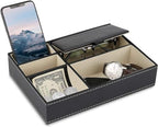 Baoyun Mens Valet Tray Organizer, Mens Jewelry Box, Nightstand Organizer by ByforKitchenHome