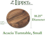 Lipper International Acacia Wood 10" Kitchen Turntable - Image 3