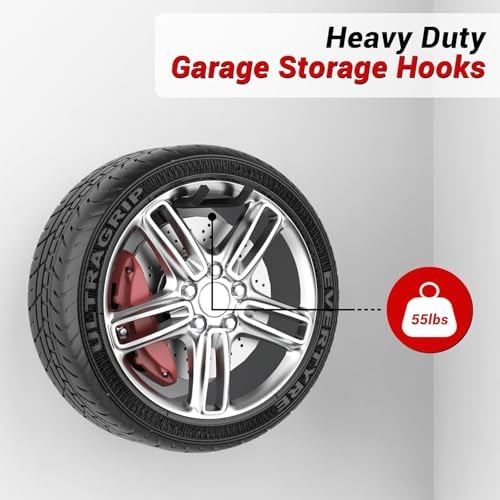 Ultrawall Garage Storage Hooks, Heavy Duty Steel Tool Organizer - Image 3