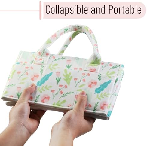 Mr. Pen- Baby Diaper Caddy Organizer, Blooming Palette - Image 6