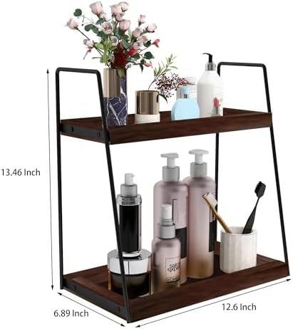 Dorhors Bathroom Counter Organizer,Vanity Countertop Storage Shelf - Image 3