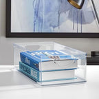 iDesign Stackable Clear Plastic Extra Long Storage Bin, 2-Pack - Image 5