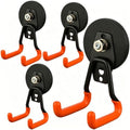 MUTUACTOR Upgraded Magnetic Hooks,4-Pack Heavy Duty Magnetic Garage Hook for Hanging,Φ2.59” 20lbs Magnet Garage Storage System Hooks to Securely Organize Toolboxes, Drill Drivers, Garden Hoses Shovels by MUTUACTOR
