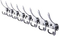 Dseap Coat Rack Wall Mount - 29.5” Long 8-Tri-Hooks Heavy Duty Coat Hanger Rail Wall Hooks for Hanging Coats Hats Clothing Clothes Purse Mudroom Entryway, Chromed by Dseap