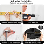 KITHELP Key Holder Wall Mount, Key and Mail Organizer for Wall with Storage Drawer and 5 Key Hooks, Key Hanger on wall, Key Rack for Entryway Organizer Hallway Bedroom Farmhouse Home Decor - Image 6