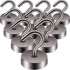 Neosmuk Magnetic Hooks Steel Tube Design for Cruise,40lb+ Grey,10 Pack by Neosmuk