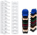 2 Pack Hat Organizer for Baseball Caps, Hats Rack for Wall | Space Saving Cap Holder for Closet Door, Bedroom, Entryway, Dorm, Home Improvement (White) by Doitsf