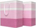 WOWBOX 2 Pack Laundry Baskets, Collapsible Dirty Clothes Laundry Hampers by WOWBOX