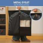 Suit Bags for Closet Storage, 43'' Garment Bags for Hanging Clothes, Suit Garment Bag, Black Suit Cover Bags with Clear Window for Coats, Jackets, Shirts（2 Packs） - Image 3