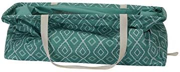 Household Essentials Rectangular Krush Container, All‑Purpose Utility Tote with Diamond Pattern, Teal - Image 5