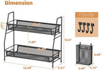 VITVITI 2 Tier Bathroom Countertop Organizer, Vanity Storage Shelf, Black - Image 6