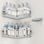 Veken Corner Shower Caddy 3-Pack, Advanced Rustproof Design&Stable Storage by Veken